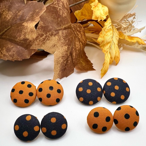 Fall Button Earrings (3 for $10) or (1 for $7) - Picture 2 of 9